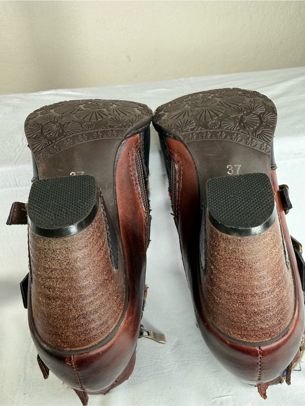 L'Artiste Spring Step Redding Colorful Embroidered Heeled Ankle Boots Booties 37 - Picture 16 of 16